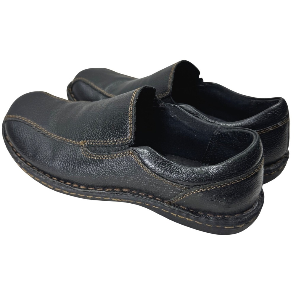 b.o.c. Born Concept Loafers Womens 7.5M Black Leather Slip On Comfort Work Shoes